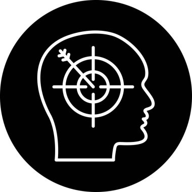 Moda biçimi izole edilmiş arkaplanda hedef simge