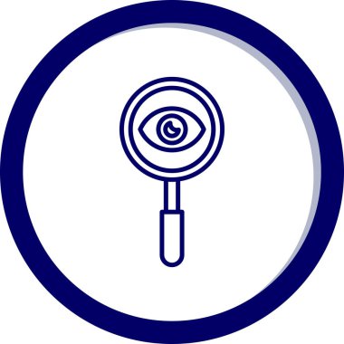 Göz. Web simgesi basit illüstrasyon