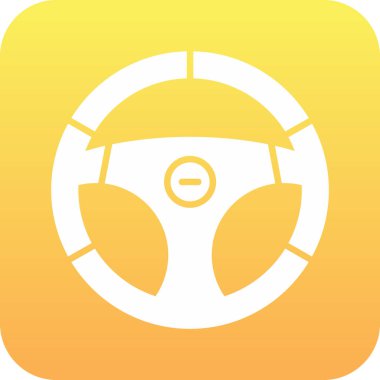 araba direksiyon simgesi dijital