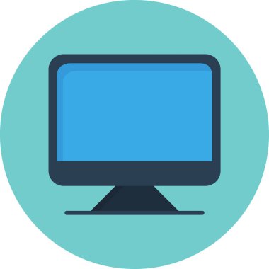 Bilgisayar. Web simgesi basit illüstrasyon