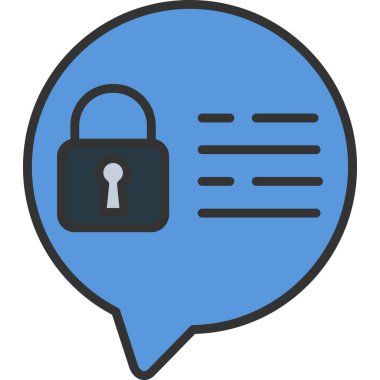 asma kilit vektör simgesi modern basit tasarım