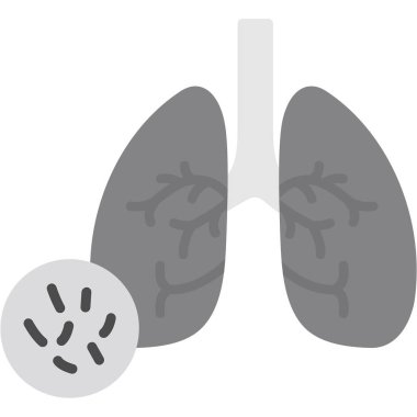 akciğerler insan organ vektör simgesi