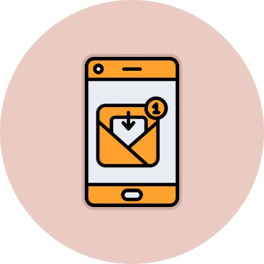 taşınabilir ve web tasarımı için e-posta vektörü simgesi modern basit tasarım çizimi