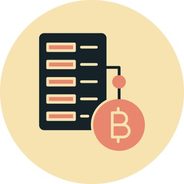 Bitcoin 'in vektör illüstrasyonu