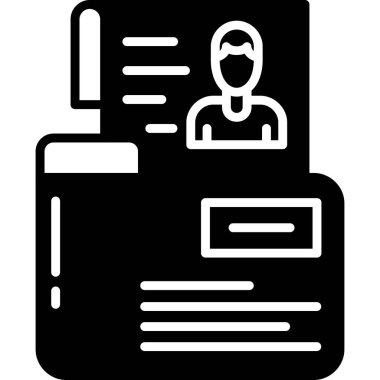 Hesap kartı simgesi vektör illüstrasyonu