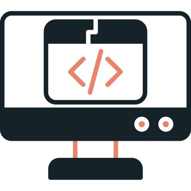 programlama kodu kodlama simgesi - taslak biçimi