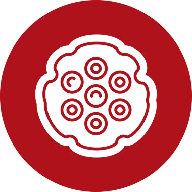 Çin kültürünün Çin kırmızı dairesel sembolü