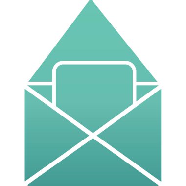 zarf e- posta simgesi, vektör illüstrasyonu