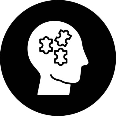 Baş simge vektör çizim