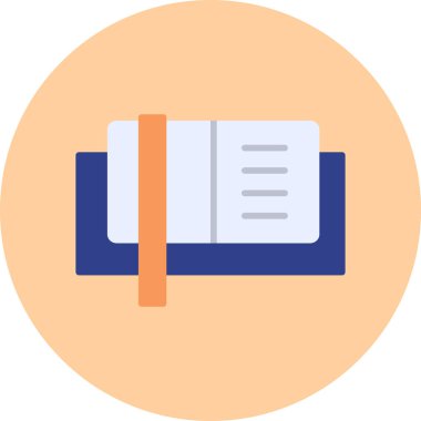 Kitap. Web simgesi basit illüstrasyon