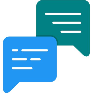 Konuş. Web simgesi basit illüstrasyon