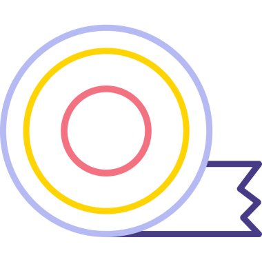 Dairesel bir simgenin vektör illüstrasyonu