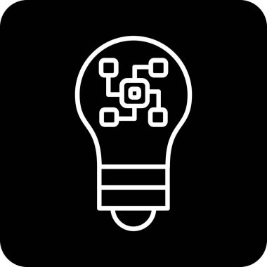 ampul simgesi vektör illüstrasyonu