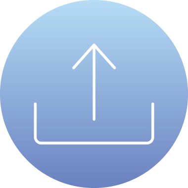 Benzersiz ok vektör çizgisi simgesi