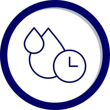 Su. Web simgesi basit illüstrasyon