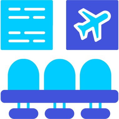 Havaalanı terminal vektör simgesi