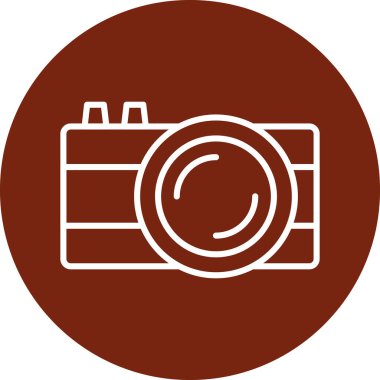 kamera simgesi vektör illüstrasyonu