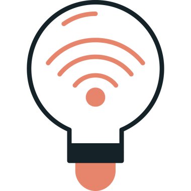 Kablosuz. Web simgesi basit illüstrasyon