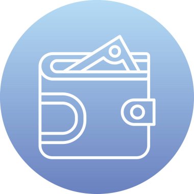 m-cüzdan simge vektör çizim