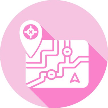 konum simgesi vektör illüstrasyonu