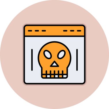 vektör kafatası resimleme tasarımı