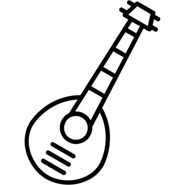 gitar simgesi vektör illüstrasyonu