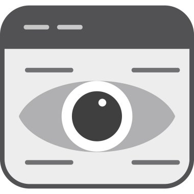 Göz. Web simgesi basit tasarım