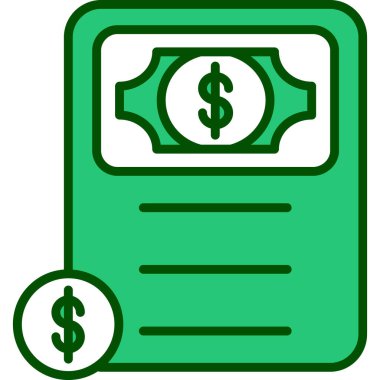 Dolar. Web simgesi basit tasarım