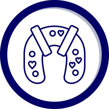 Kalp. Web simgesi basit illüstrasyon