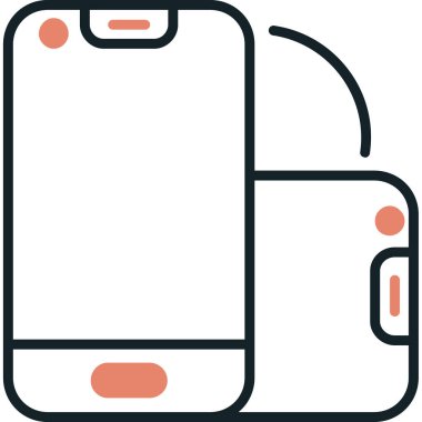 - Telefon. Web simgesi basit illüstrasyon