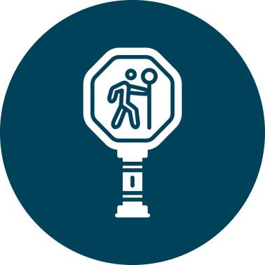 Yol simgesi, vektör illüstrasyonu