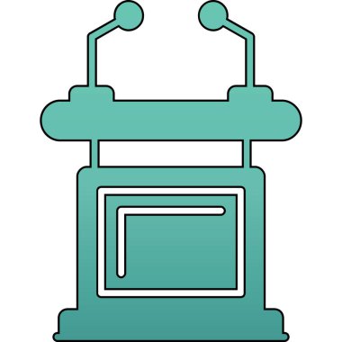 Yazıcı. Web simgesi basit illüstrasyon