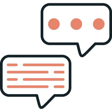 Sohbet mesajı. Web simgesi