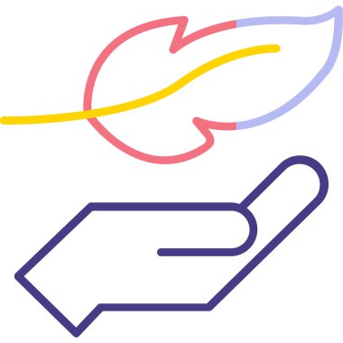 ok simgesi ile el, vektör illüstrasyonu