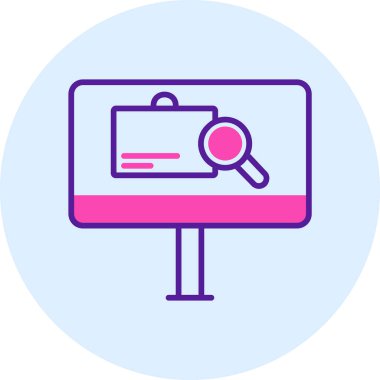 Arama simgesi vektör illüstrasyonu