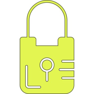 Kilit simgesi. vektör illüstrasyonu