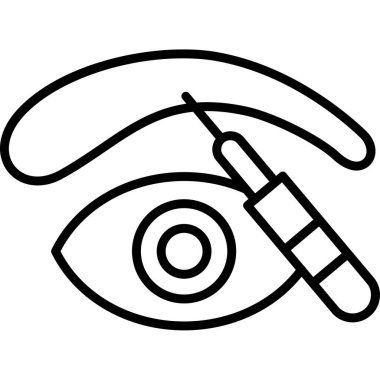 Göz simgesi vektör illüstrasyonu