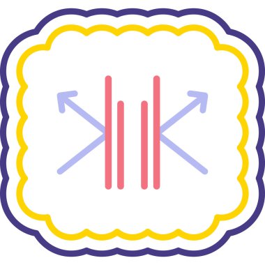 Bir bayrak simgesinin vektör illüstrasyonu