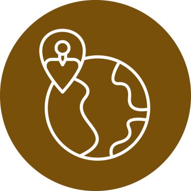 Küresel simge vektör illüstrasyonu