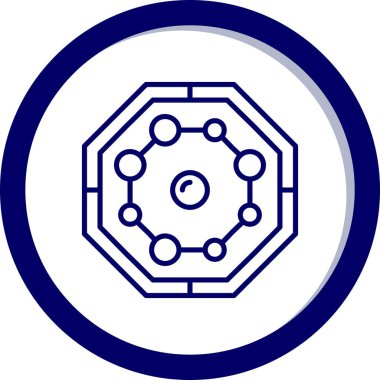 Bir çipin vektör illüstrasyonu