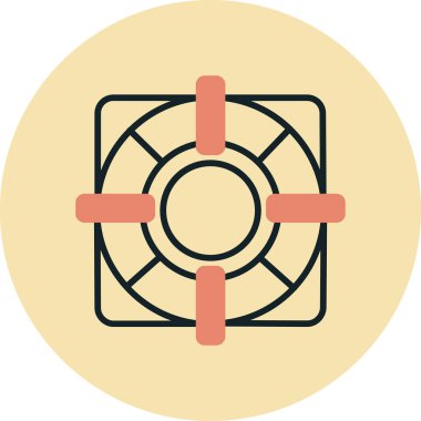 Bir hayranın vektör illüstrasyonu