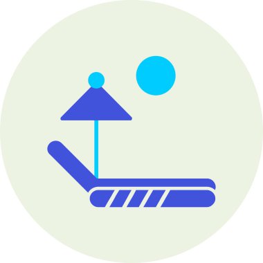 Bir salıncak simgesinin vektör illüstrasyonu