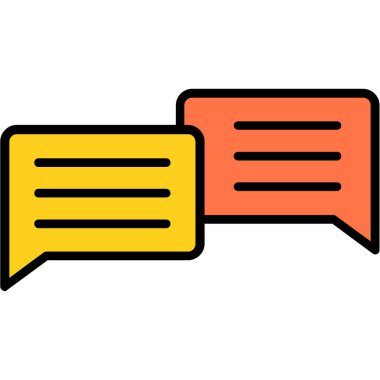 Sohbet iletisi vektör simgesi