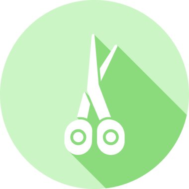 Makas. Web simgesi basit illüstrasyon