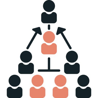 iş takım düz simgesi, vektör, illüstrasyon