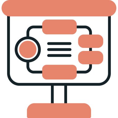 Modern bir simgenin vektör illüstrasyonu