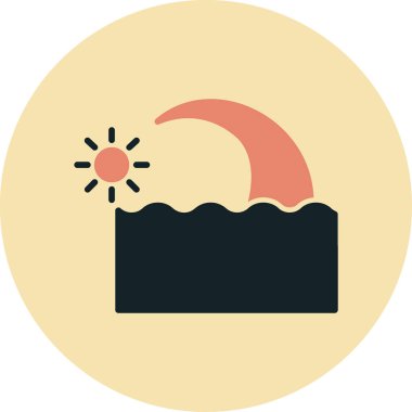 Güneş Simgesi Vektör illüstrasyonu