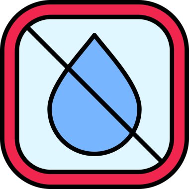 damla simgesi, vektör illüstrasyonu