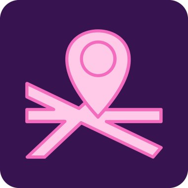 harita işareti simgesi. vektör çizim