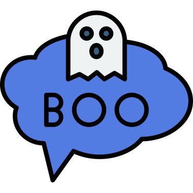 Hayalet. Web simgesi basit tasarım